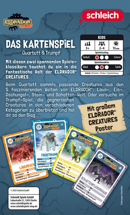 Produktbild Schmidt Spiele SSP Schleich, Eldrador, Das Kartenspiel (Deutsch, 2 - 4 Spieler)