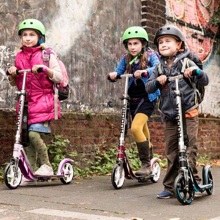 Productafbeelding Hudora Scooter reuzenrad RX205 Step - Magenta / Zilver