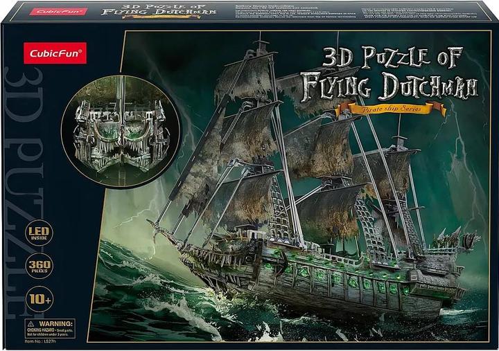 Actual product image Cubicfun 3D Puzzle Flying Dutchman LED 360 Teile (360 pieces)