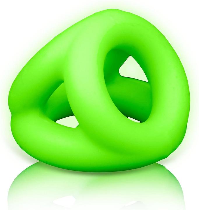 Ouch! Cock Ring & Ball Strap - Glow in the Dark (4 cm)