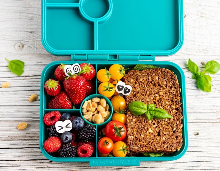 Produktbild Lekkabox Classic Lunchbox mit 4 Fächern & Trenner, petrol