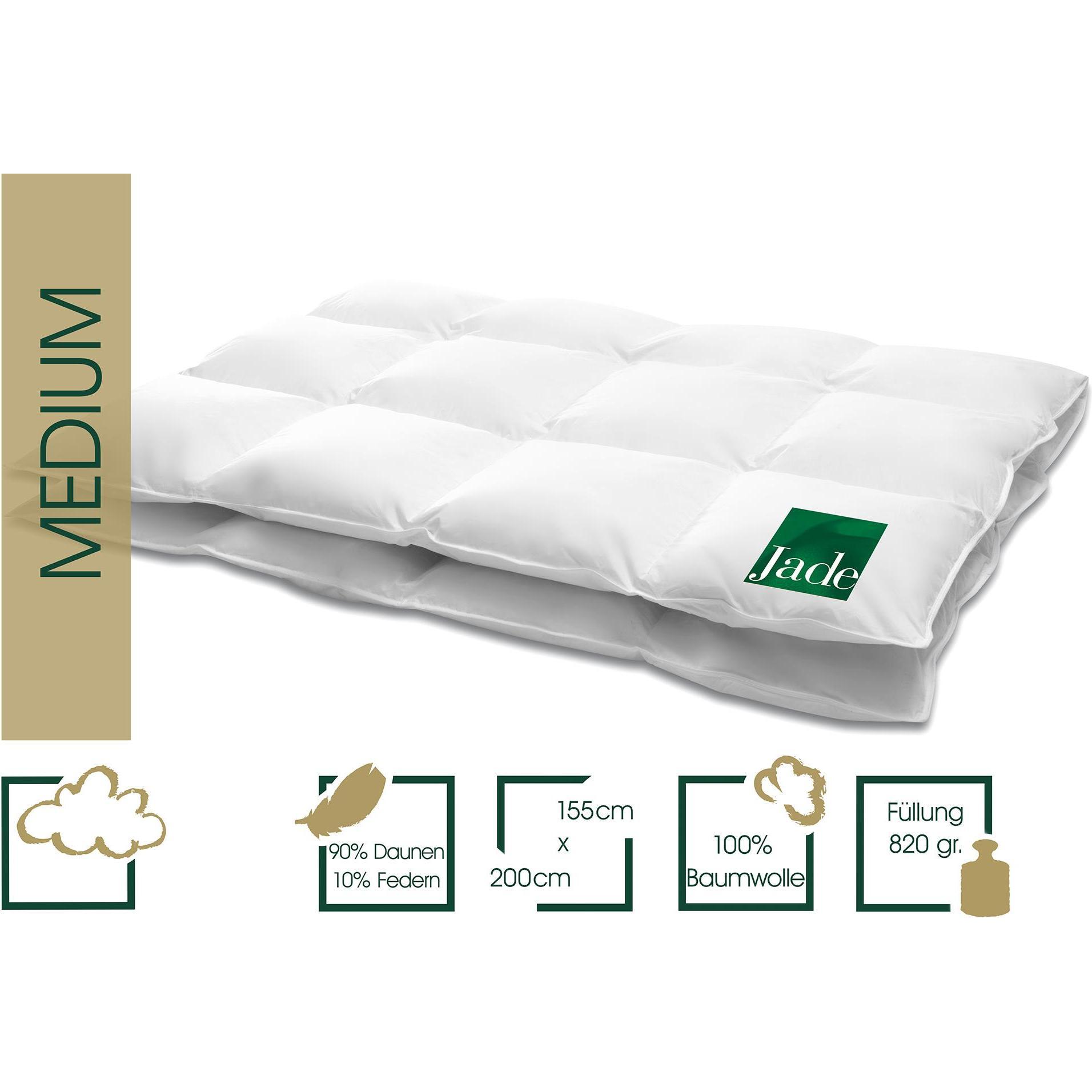 Thumbnail - Hanskruchen, Duvet, Jade (820 g, 155 x 200 cm)