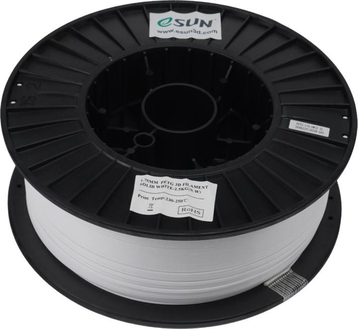 Productafbeelding eSUN PETG 1,75mm SOLID WIT 2,5kg (PETG, 1.75 mm, 2500 g, Wit)