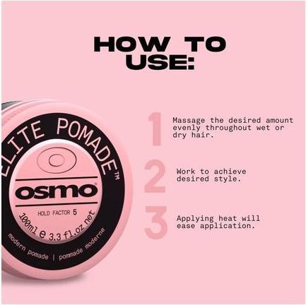 Produktbild Osmo Elite Pomade auf Wasserbasis mit Satin-Finish und formbarer Textur (Haarpomade)