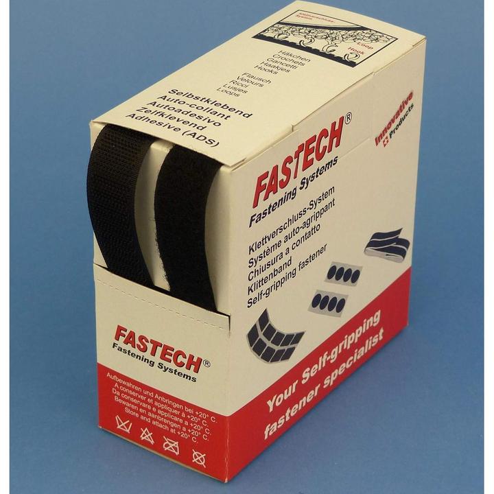 Produktbild Fastech Klettband-Box Schwarz (20 mm)