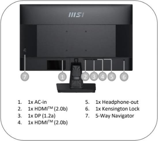 Image du produit MSI PRO MP275Q (2560 x 1440 pixels, 27")