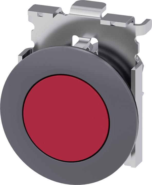 Actual product image Siemens Pushbutton, 30mm, round, metal, red