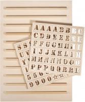Actual product image Rayher Wood Letterboard, FSC Mix Credit, Natural, 1 Set