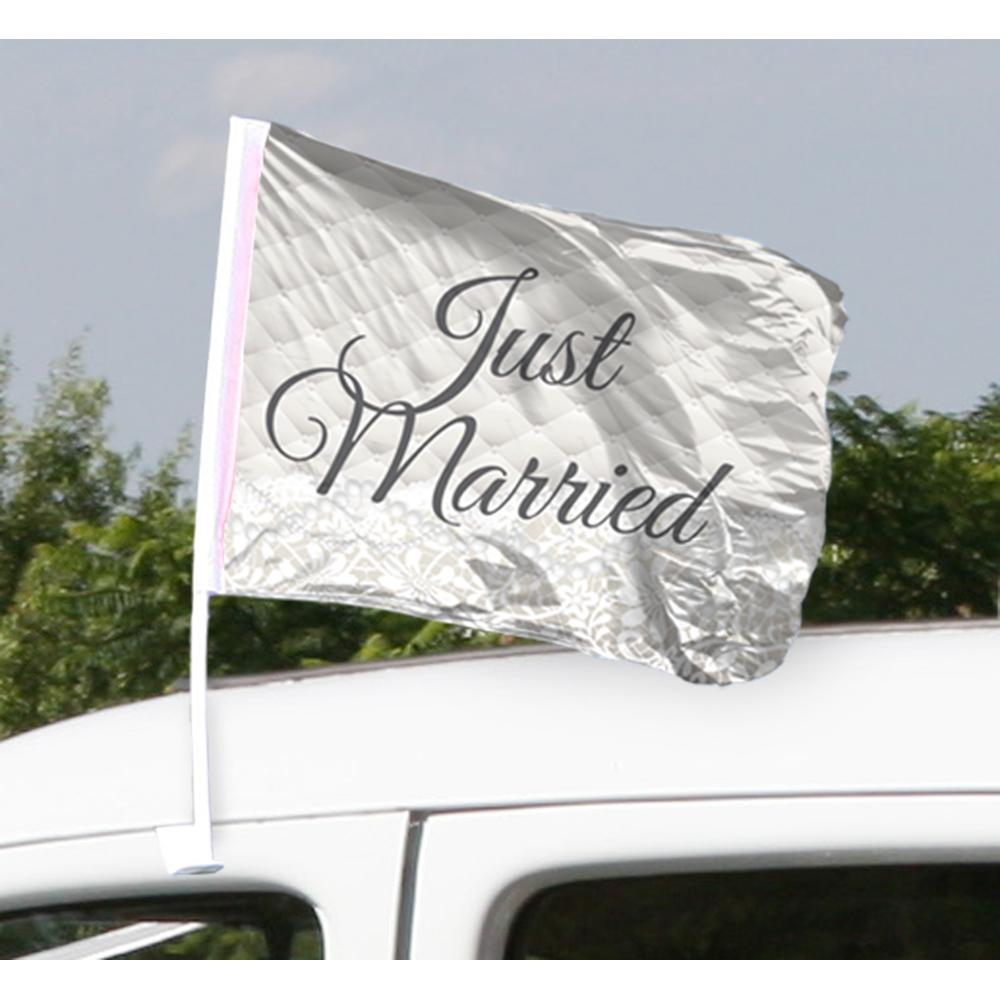 Thumbnail - Folat Autofahne Just Married