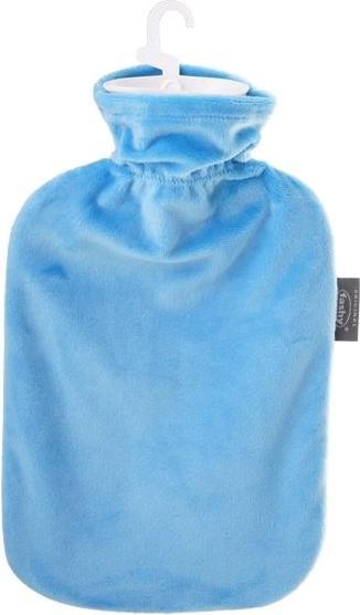 Actual product image Fashy Wärmflasche mit Bezug VelourBlau, 2 l (2 l)