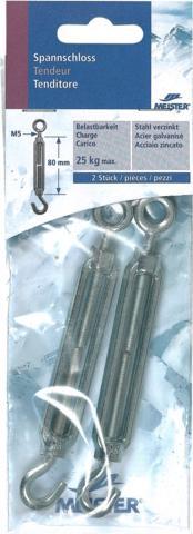 Actual product image Meister Turnbuckle Robur M5x80mm