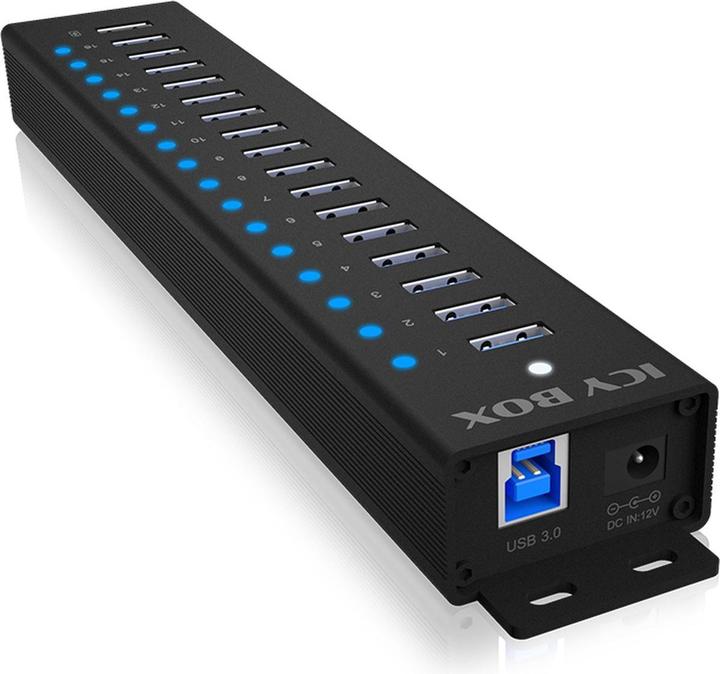 Icy Box IB-HUB1717-U3 (USB-A, 17 ports)