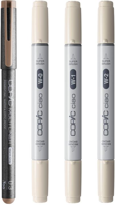 Produktbild Copic CIAO - Marker-Set (Light Warm Gray, 0.30 mm, 4 x)
