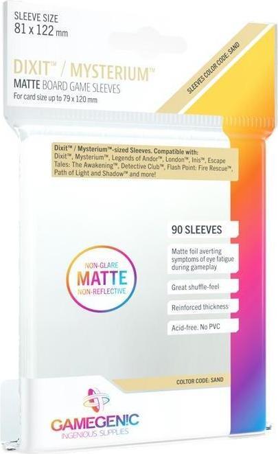 Gamegenic GGS10055 - MATTE Dixit Hüllen 81 x 122 mm - Transparent (90 Hüllen)