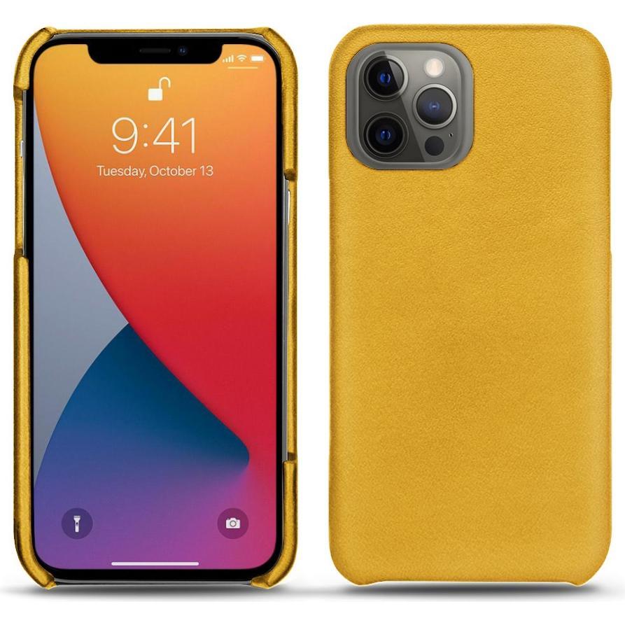 Noreve Lederschutzhülle (Apple iPhone 13 Pro Max), Smartphone Hülle, Orange