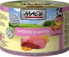 Actual product image MAC's DOG Kopffleisch & Karotten (Adult, 1 pcs., 200 g)