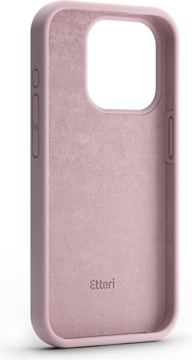 Actual product image Etteri Silicone case for iPhone 15 Pro Max 6,7" light pink (Apple iPhone 15 Pro Max)