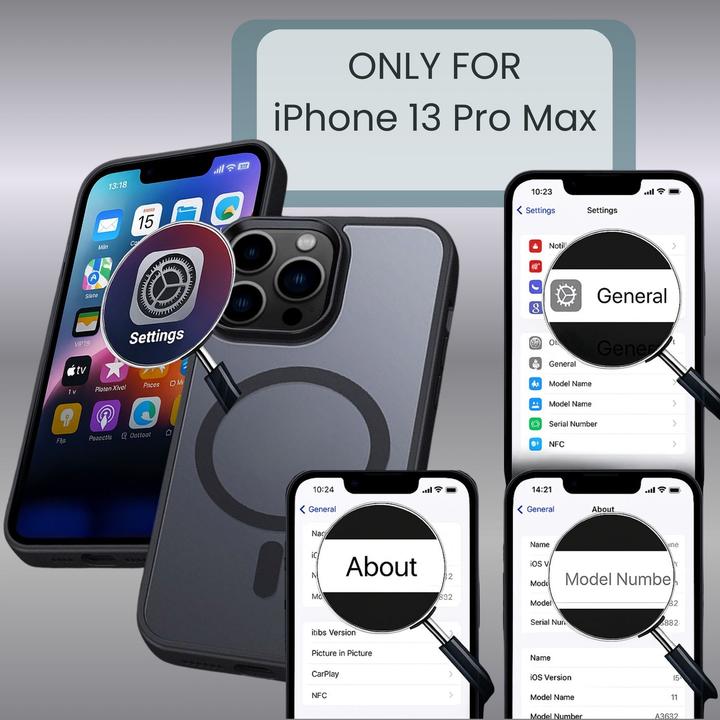 Immagine prodotto Cadorabo Coperchio compatibile con MagSafe (Apple iPhone 13 Pro Max)