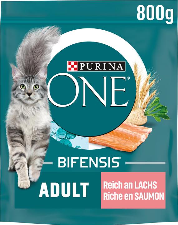 Produktbild Purina ONE Lachs und Vollkorn (Adult, 1 Stk., 800 g)