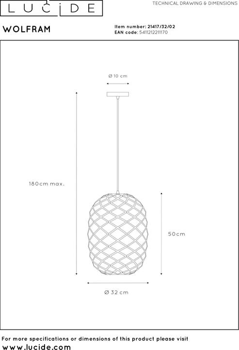 Produktbild Lucide Wolfram (E27)