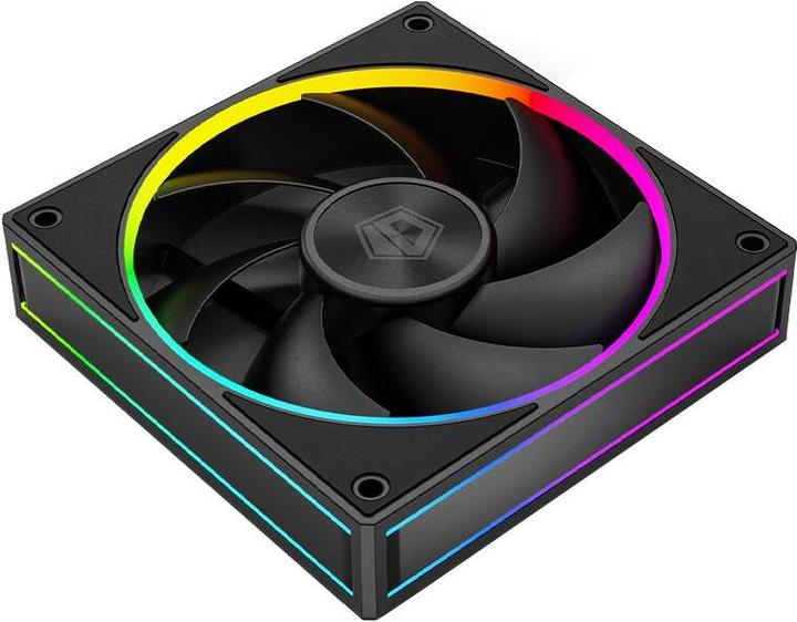 Actual product image ID-Cooling Set of 3 AF-127 120mm Black Fans aRGB Lighting (120 mm, 3x)