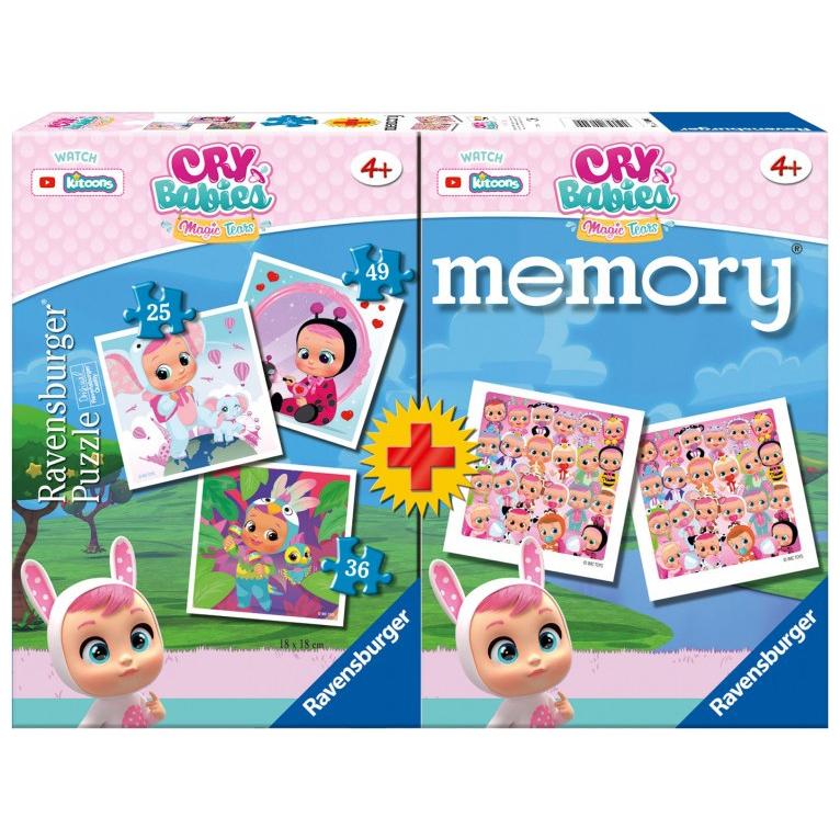 Ravensburger Multipack memory + 3 puzzle - Cry Babies (3 Teile)