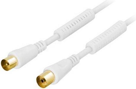 Actual product image Deltaco AN-102 - 2 m - IEC 169-2 ha - IEC 169-2 ho - White (Antenna cable)
