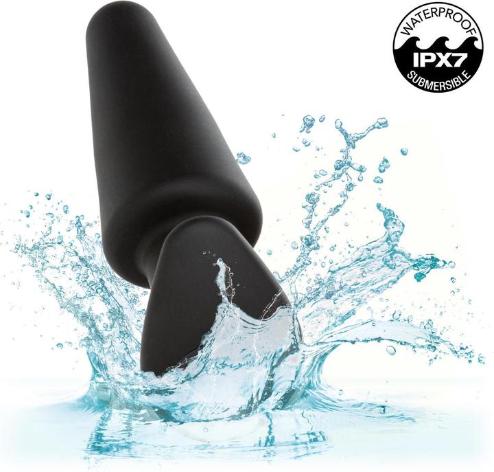 Produktbild CalExotics Rock Bottom Tapered Anal Plug 10 Vibraciones Silikon Schwarz