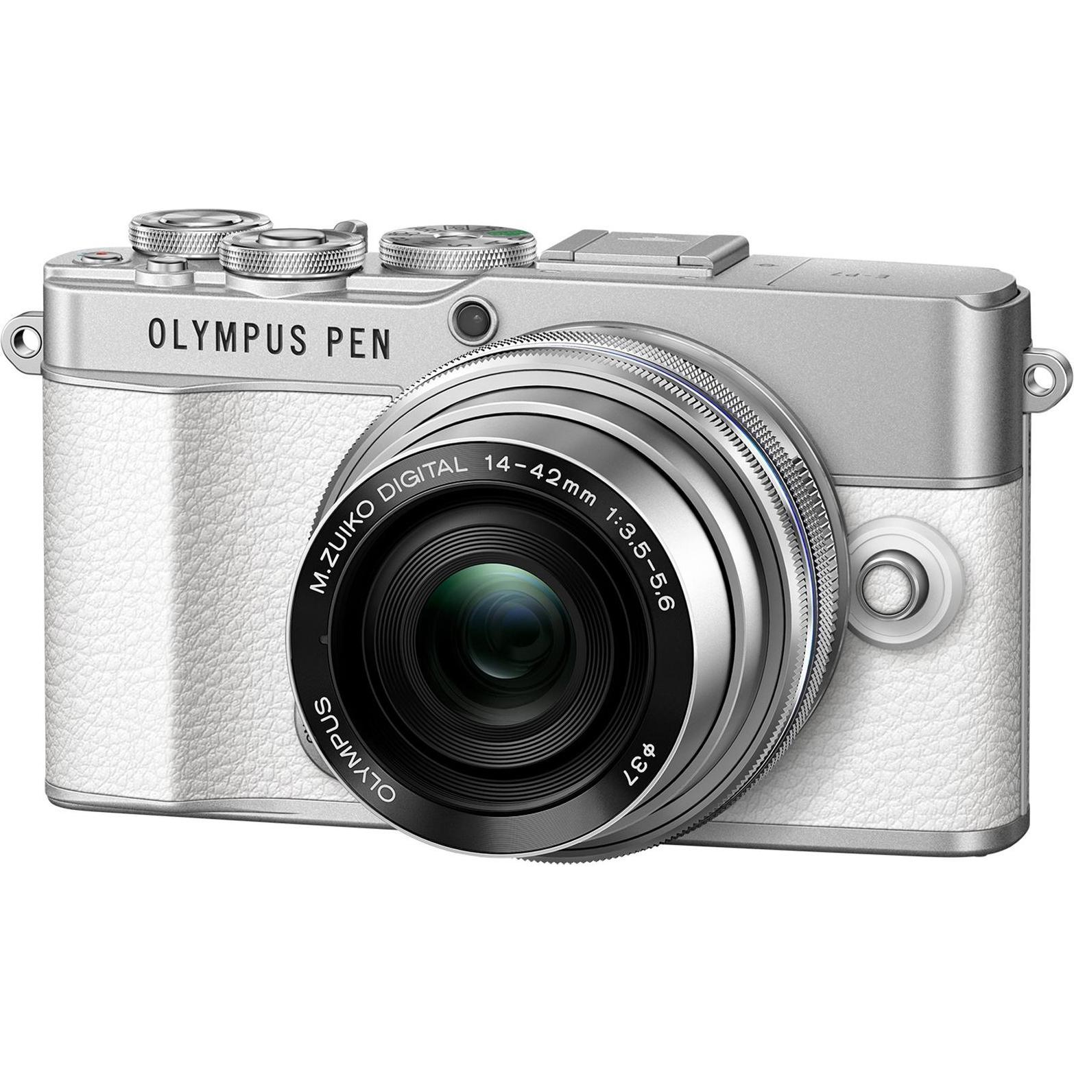 Olympus E-P7 (14 - 42 mm, 20.30 Mpx, Micro Four Thirds), Kamera, Weiss
