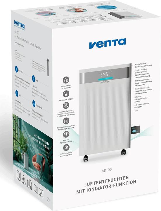 Actual product image Venta AD100 EU Luftbefeuchter für hygienische Befeuchtung