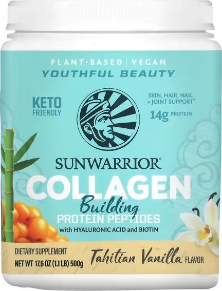 Produktbild Sunwarrior Collagen Building Protein Peptides Tahitian Vanilla (1 Stück, Pulver, 500 g)