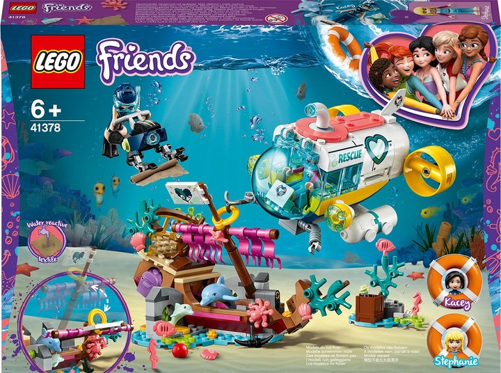 Image du produit LEGO Un bateau de sauvetage pour les dauphins (41378, LEGO Friends)