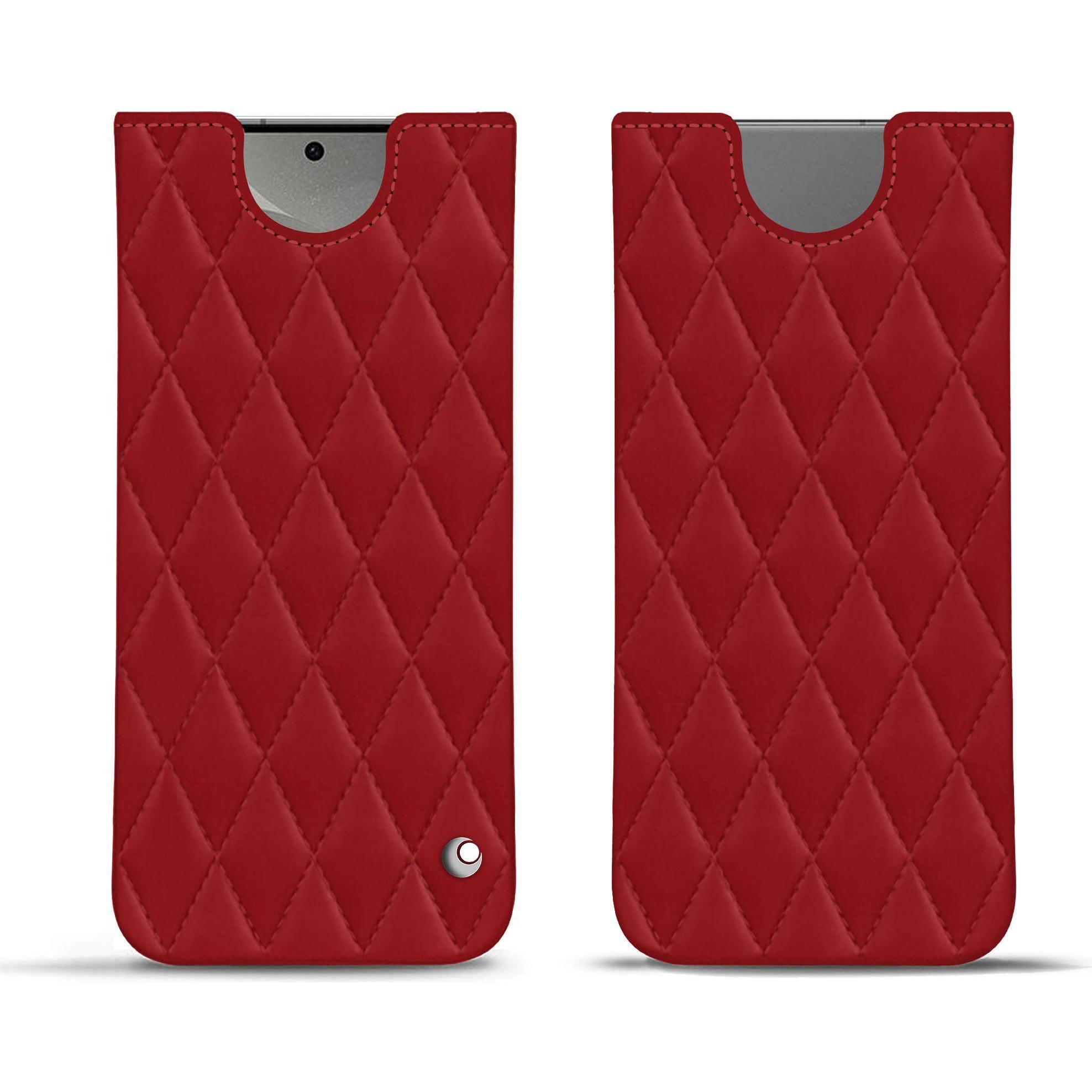 Noreve Lederschutzhülle (Samsung Galaxy S24), Smartphone Hülle, Rot