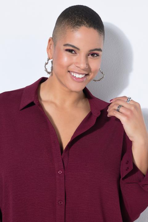 Produktbild Studio Untold Hemdbluse, oversized, Krepp, Langarm (58, 60)