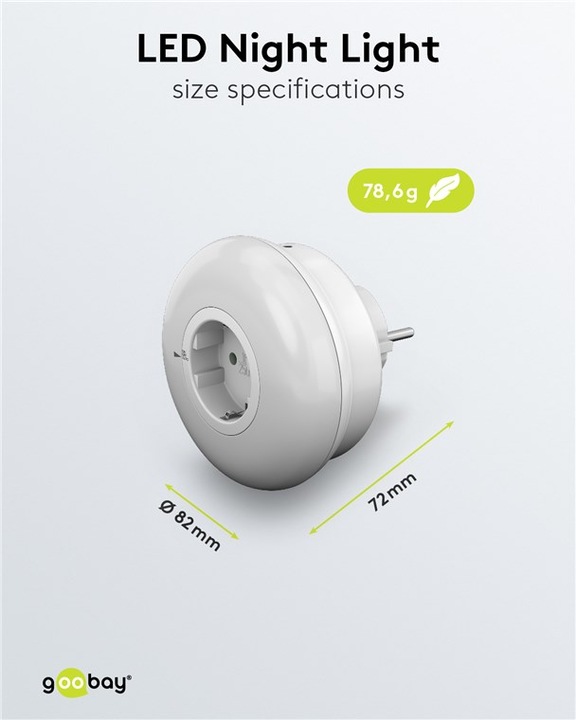 Image du produit Goobay Veilleuse LED à brancher