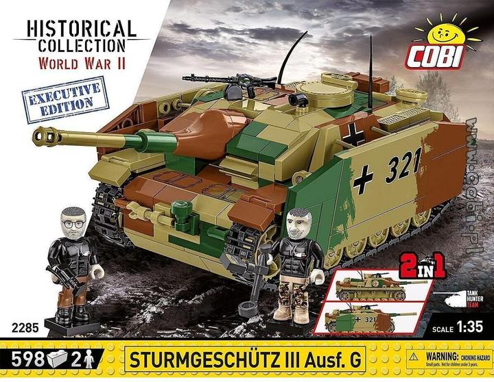 Produktbild Cobi 2285 - 598 PCS HC WWII /2285/ STURMGESCHUTZ III AUSF.G EXECUTIVE EDITION - Tank Hunter