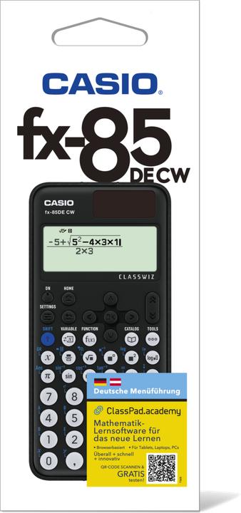 Produktbild Casio FX-85DE CW (Batterien, Solarzellen)