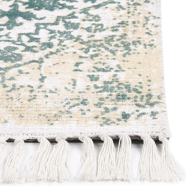 Produktbild Beliani Lumarko Viskoseteppich 140 x 200 cm Beige und Grün BOYALI. (140 x 200 cm)