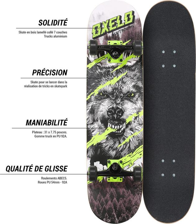 Produktbild Oxelo SK MID500 WOLF