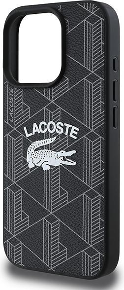 Actual product image Lacoste LCHMP16LPIGK iPhone 16 Pro 6.3" czarny/black hardcase Monogram Vintage Logo MagSafe (Apple iPhone 16 Pro)