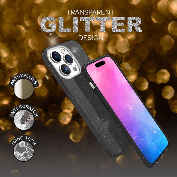 Actual product image Nalia Glitter cover (Apple iPhone 14 Pro)