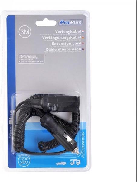 Image du produit ProPlus Câble de rallonge 3M 12V/24V max. 10Amp.