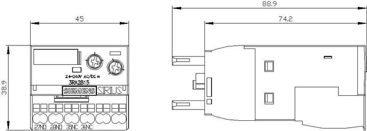 Actual product image Siemens 3RA2815-2FW10 Auxiliary switch 1 pc.