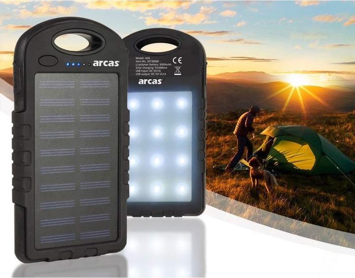Immagine prodotto Arcas Solar Powerbank S60 con torcia elettrica