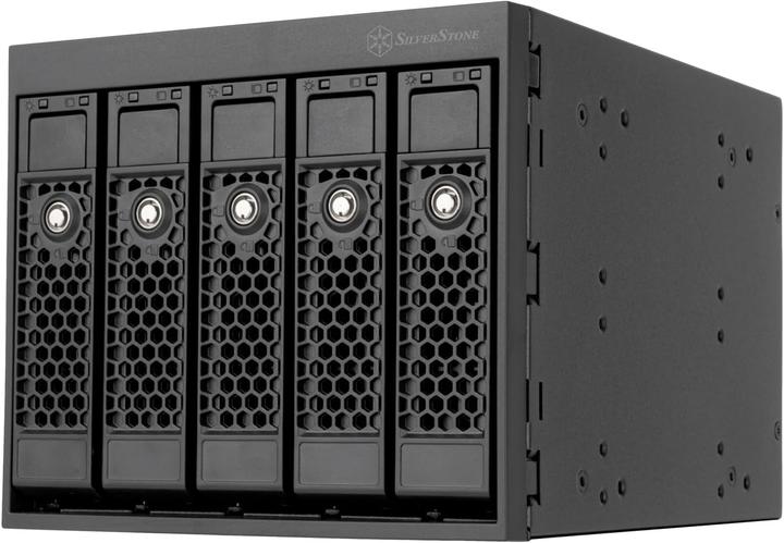 Image du produit Silverstone SST-FS305B-E - Three 5.25" device bay to five 3.5" SAS-12G / SATA 6Gbit/s hot-swap adapt