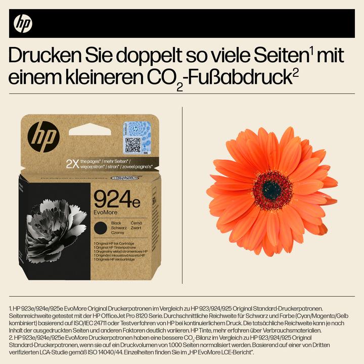 Productafbeelding HP 4K0V0NE#CE1 924e EvoMore OJ PRO inkt zwart 1000 pagina's (BK)