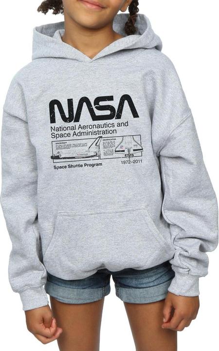 Immagine prodotto Nasa Classic Space Shuttle Felpa con Cappuccio Ragazze (128)