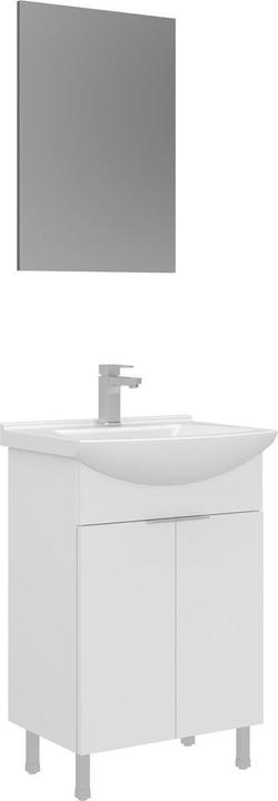 Produktbild Homitis Purus 55 Bathroom Cabinet With Sink & Mirror Set (2 Pieces)