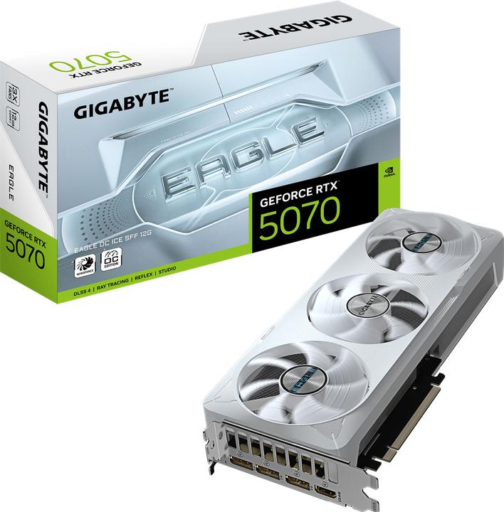 Productafbeelding Gigabyte GeForce RTX 5070 Eagle OC ICE SFF (12 GB, GDDR7)