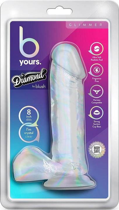 Produktbild Blush B Yours Diamond Glimmer - Lifelike Realistic Dildo - Powerful Suction Cup for Hands Free Play and Ha